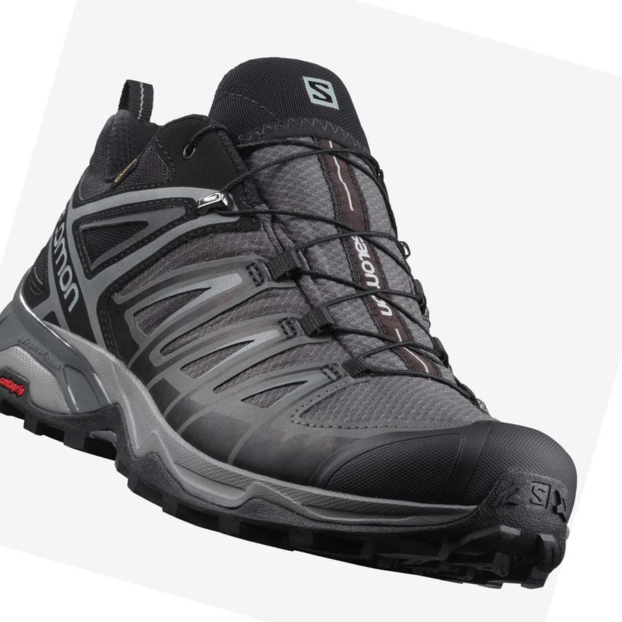 Salomon X ULTRA 3 GORE-TEX Túracipő Férfi Szürke | HU 2021OKI